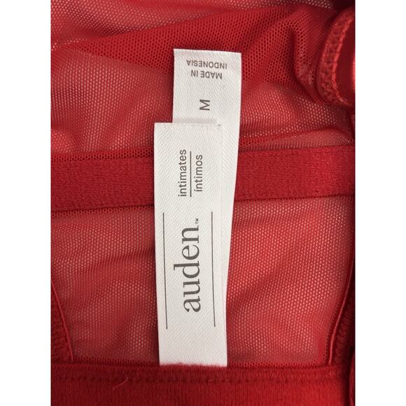 NWT Target Women's Red Satin Rhinestone Lingerie Corset Bra Top Auden Size M - Picture 7 of 8